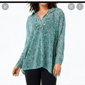Cabi Chase Field of Flowers Blouse